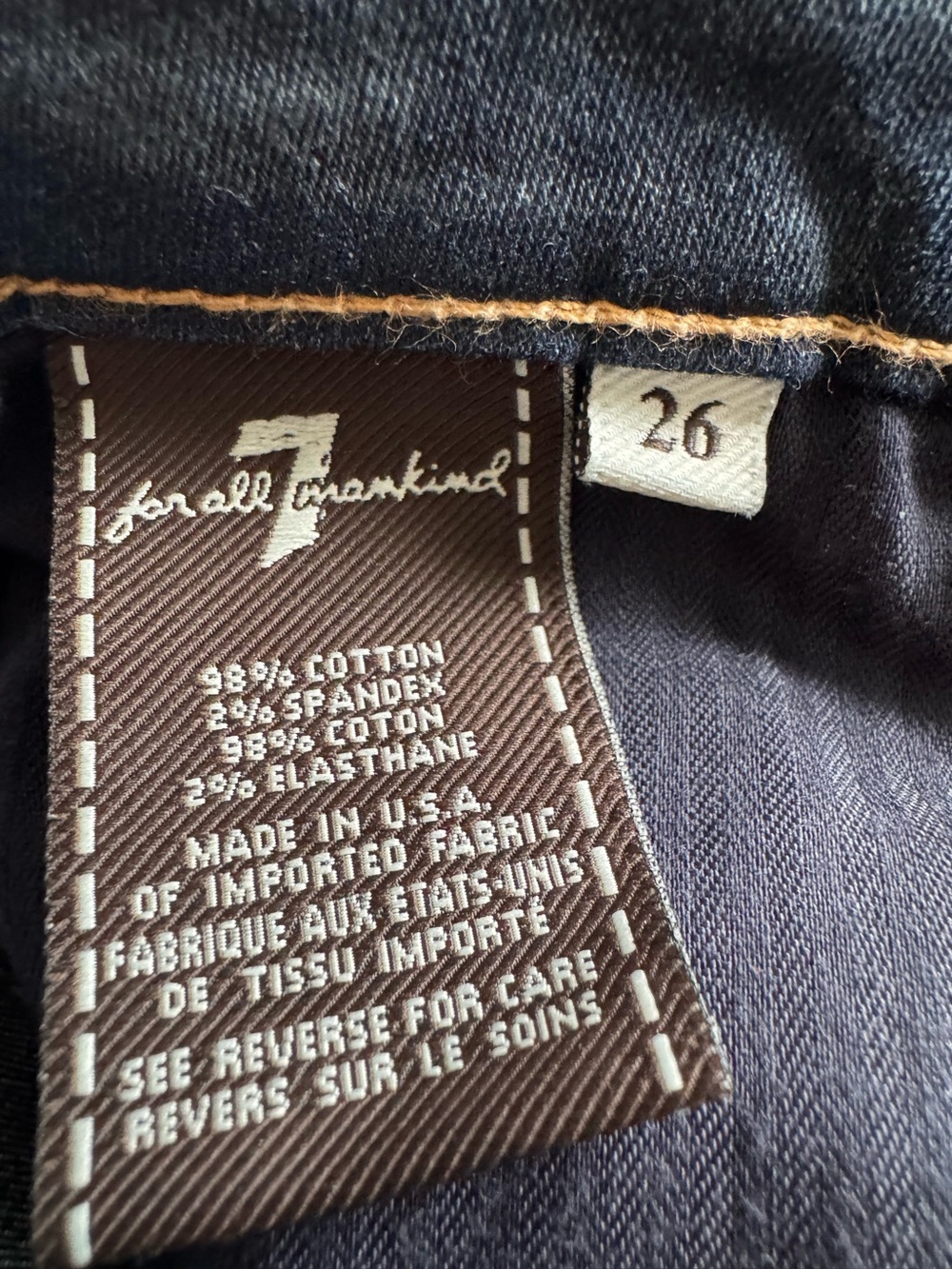 7 for all Mankind the skinny bootcut size 26 - Picture 4 of 7